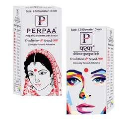 PERPAA Red & Light Maroon Kumkum Round Bindi Book image 3
