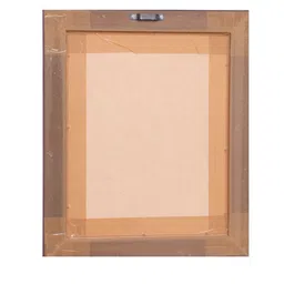 THE VINTAGE ARTISTRY Brown Antique Portrait Seated Woman Reading Book Painting Wall Art image 4