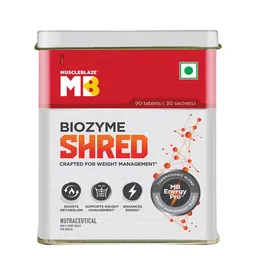 MuscleBlaze Biozyme Shred For Weight Management - 90 Tablets image 1