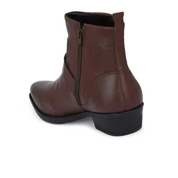 San Frissco Men Brown Studded Casual Boots image 2