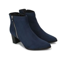 yoho Women Mid Top Pointed Toe Block Heel Regular Boots-picture-43