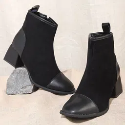 LULU & SKY Women Block Heel Regular Boots-picture-18