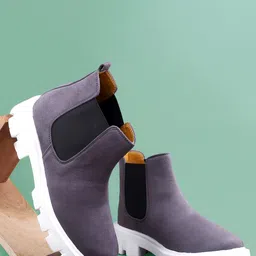 Bxxy Men Suede Mid-Top Chelsea Boots image 4