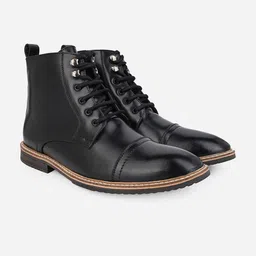 Styli Men High Top Utility Lace Up Regular Boots image 4
