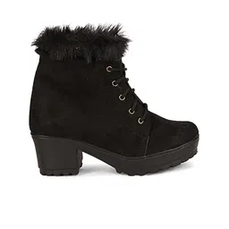 Commander Shoes Women Casual Block-Heeled Regular Boots image 4