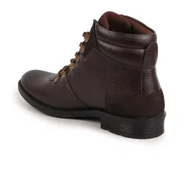 FAUSTO Men Round Toe Leather Hiking Boots image 2