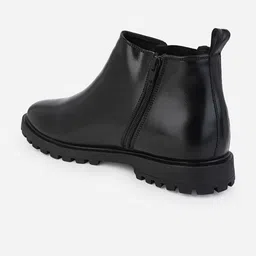 Styli Men Mid Top Faux Leather Chelsea Boots image 5