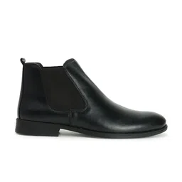 Carlton London Men Round Toe Leather Chelsea Boots image 3