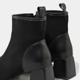 LULU & SKY Women Block Heel Regular Boots image 4