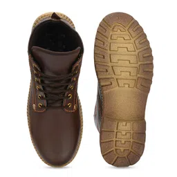 Hundo P Men Round Toe Mid-Top Regular Boots image 2