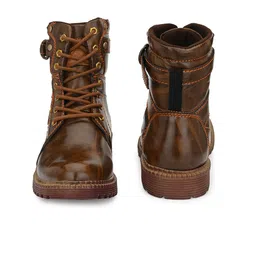 Big Fox Men Brown Solid Regular Boots image 2