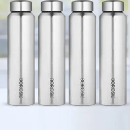 BOROSIL Aquaslim 4-Pcs Stainless Steel Water Bottles - 1 L-image-70