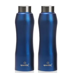 Speedex Blue & Silver Toned 2 Pieces Stainless Steel Water Bottle 1L-picture-10