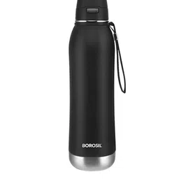 BOROSIL Rivera Black Vacuum Insulated Flask Water Bottle 600ml image 2