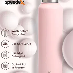Speedex Pink Set of 3 Stainless Steel Solid Water Bottle image 2