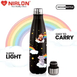 NIRLON Black Stainless Steel Water Bottle 500 ml image 4
