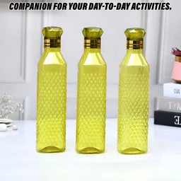 Kuber Industries Green 3 Pieces Water Bottle image 2