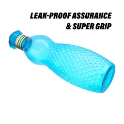 Kuber Industries Blue 9 Pieces Printed Water Bottle 1Ltr image 5