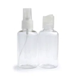 basicare Pack Of 2 Leak Proof Refillable Clear Plastic Travel Bottles-image-60