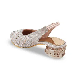 BAESD Girls Embellished Round Toe Block Heeled Pumps image 5