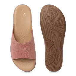 XE Looks Embellished Open Toe Flats image 2