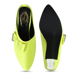 Shoetopia Block Mules With Bow image 3