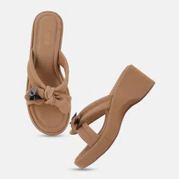 Lavie Textured Wedge Sandals with Bows image 2