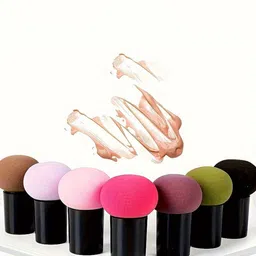 CHRONEX Set Of 3 Mushroom Makeup Sponge With Storage Box-picture-11