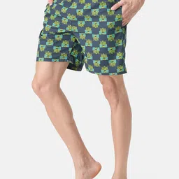FCUK Printed Cotton Moisture Wicking Boxers LEY-01-IN BL image 2