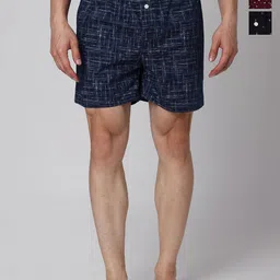 URBAN SCOTTISH Pack Of 3 Printed Cotton Boxers USBX2458-picture-33