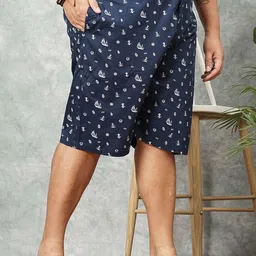hardsoda by the indian garage co HARDSODA Plus Size Men Printed Shorts image 2
