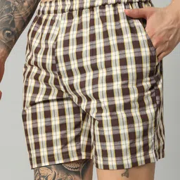 OWO THE LABEL Checked Pure Cotton Boxers image 3