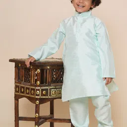 Aj DEZInES Boys Band Collar Kurta with Pyjamas image 5