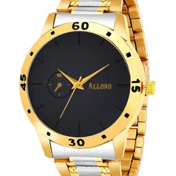 ALLORO Men Gold-Plated  Dial & Stainless Steel Straps Analogue Wrist Watch image 1