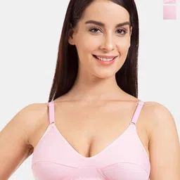 KOMLI Pack Of 2 Non-Padded Non-Wired Cotton Everyday Bra With All Day Comfort-picture-34