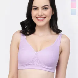 College Girl Pack Of 3 Full Coverage Cotton T-shirt Bra With All Day Comfort-picture-36