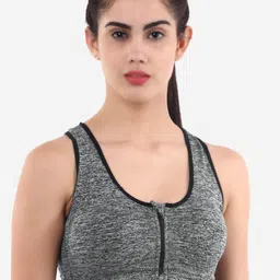 XOXO Design Black & Grey Sports Bra Lightly Padded-picture-27