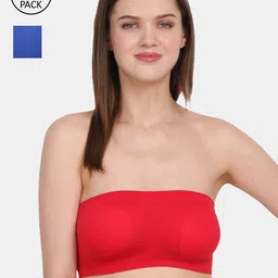 Amour Secret Red & Blue Bandeau Tube/Non-padded Bra pack of 2-image-30