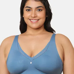 Triumph Plus Size Floral Non Padded Full Coverage Minimizer Bra With All Day Comfort-image-33
