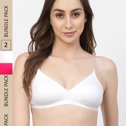 Floret Pack Of 2 Non Padded Seamless T-shirt Bra-picture-19