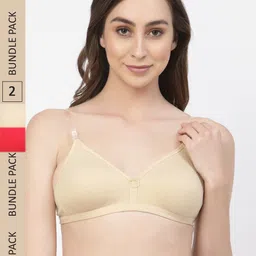 Floret Pack Of 2 Non Padded Non Wired Seamless Bra-picture-44