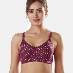 Sonari Magenta & White Abstract Everyday Bra image 1