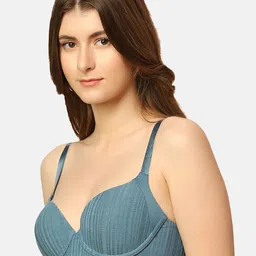 Triumph Striped Lightly Padded Underwired T-Shirt Bra All Day Comfort image 4