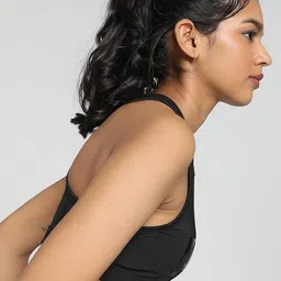 Puma Mid 4Keeps Graphic Printed Training Workout Bra image 5