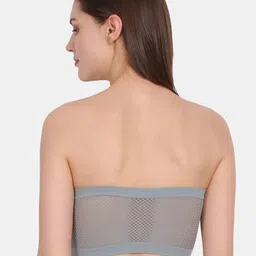 Amour Secret Pack Of 3 Grey & Pink Non Padded Non Wired Bandeau Bra image 2