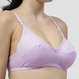 SHYAM SONS FLAIR Crown Pack Of 2 Polka Dot Cut and Sew Medium Coverage Bra image 2