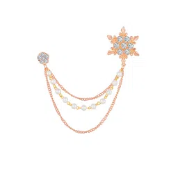 Mahi Men Stone-Studded & Beaded Brooch-image-15