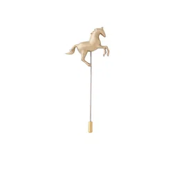 COSA NOSTRAA Men Brass Horse-Charm Lapel Pin image 4