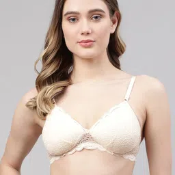 AROUSY Self-Design Lightly Padded Bra & Mid-Rise Briefs-image-19