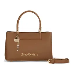juicy couture accessories Juicy Couture Brown Solid Pu Handbag with Detachable Strap-picture-17